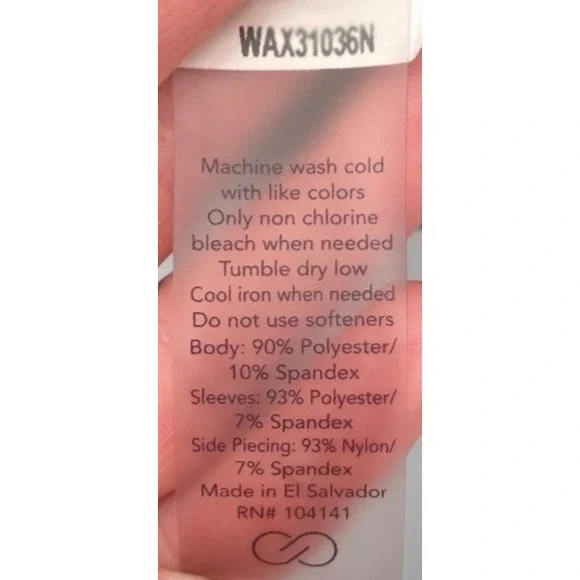 Calia Quarter Zip Pullover Womens Small Navy Blue Space Dye Thumbhole - Picture 6 of 11